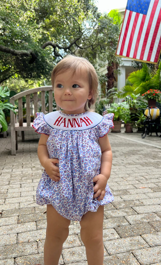 PATRIOTIC SMOCKED BUBBLE