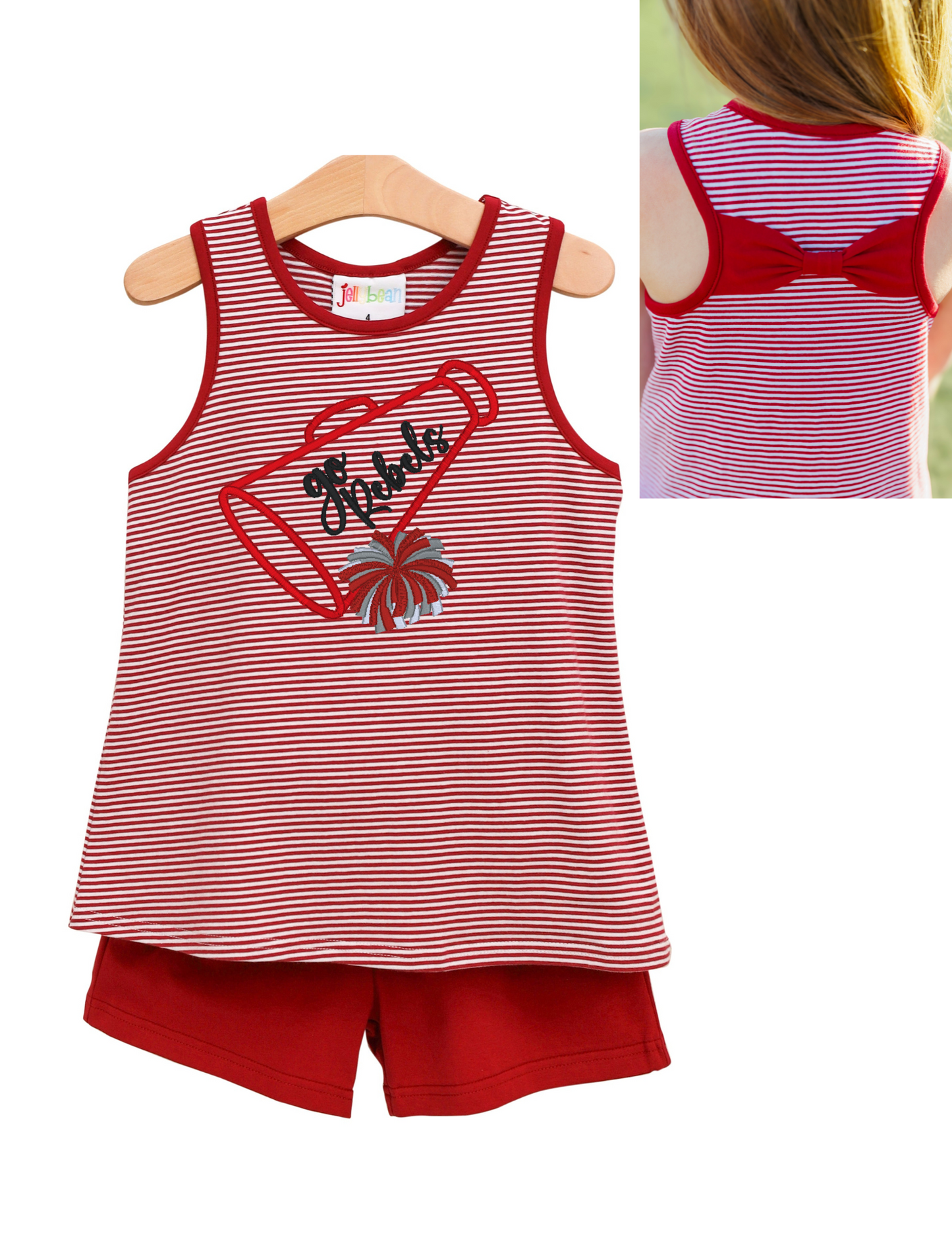 We’ve Got Spirit Bow Back Short Set