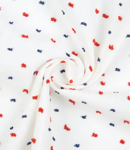 PATRIOTIC SWISS DOT DIAPER SET