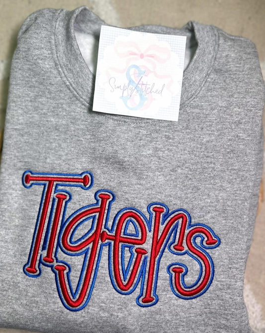 Tigers 3d Puff Foam Sweatshirt