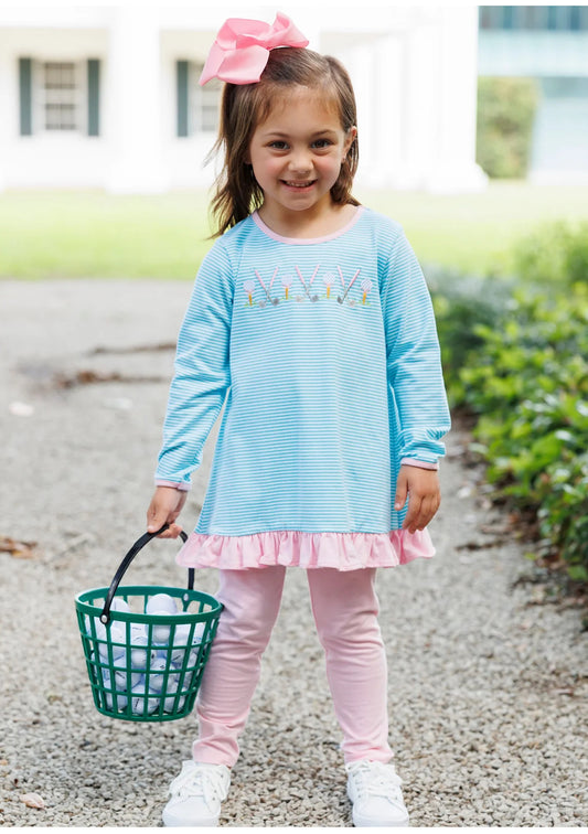 Tee time Ruffle Pants Set