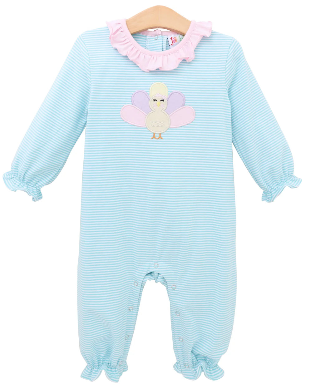 Pastel Turkey Ruffle Romper