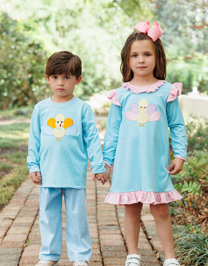 Pastel Turkey ruffle Dress