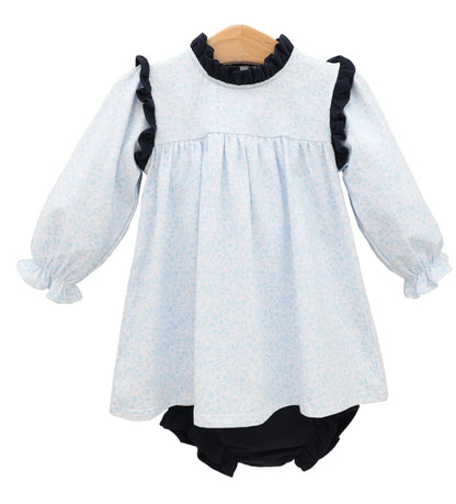 Blue Blooms Diaper Set