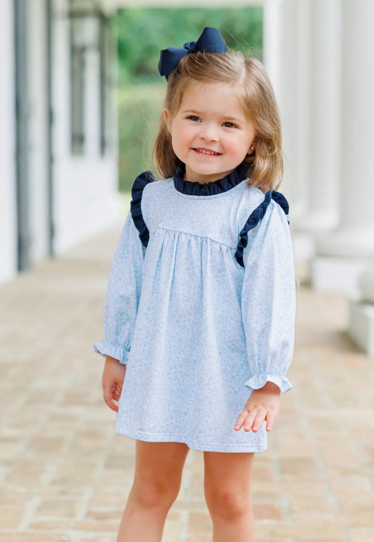 Blue Blooms Diaper Set