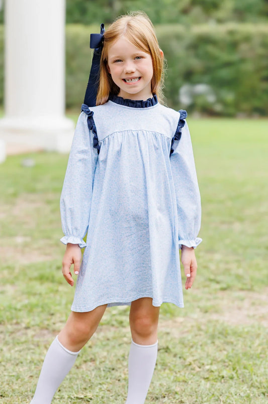 Blue Blooms Hallie Dress