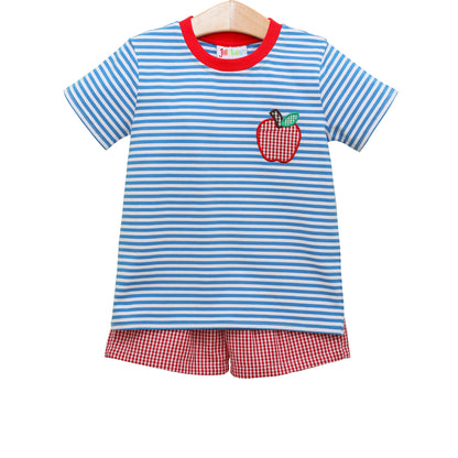 Boy Apple Pocket Appliqué Set