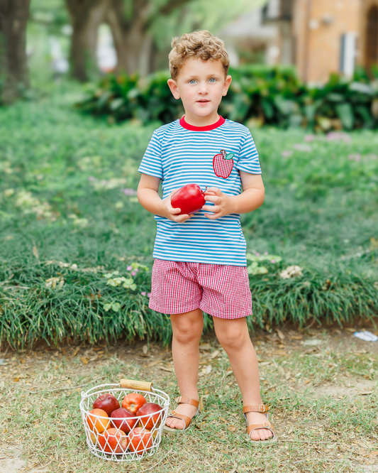 Boy Apple Pocket Appliqué Set