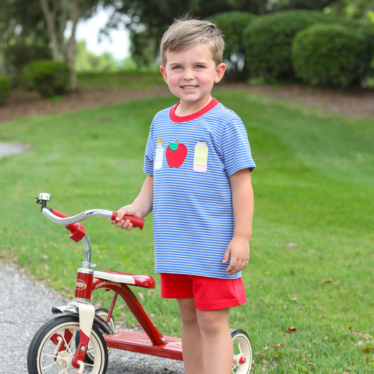 Boys Back to School Shorts Set