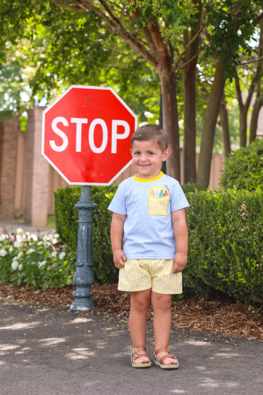 Crayon Pocket Shorts Set