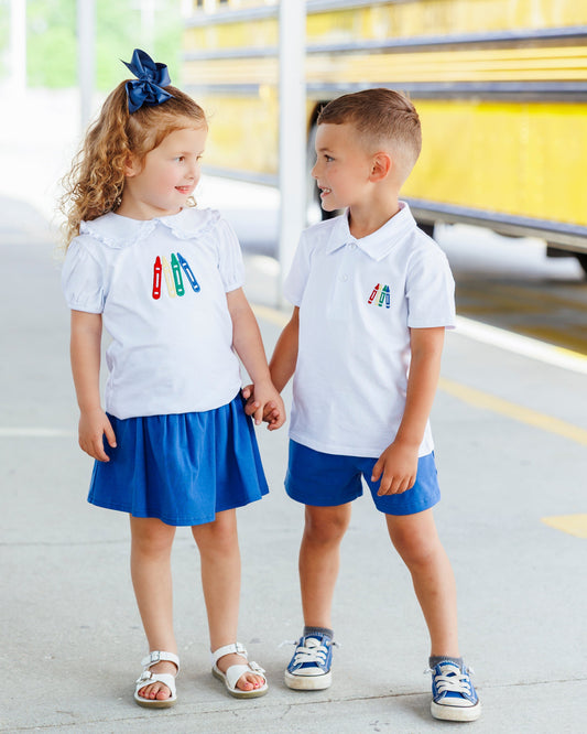 Color Me Cute Polo Shorts Set