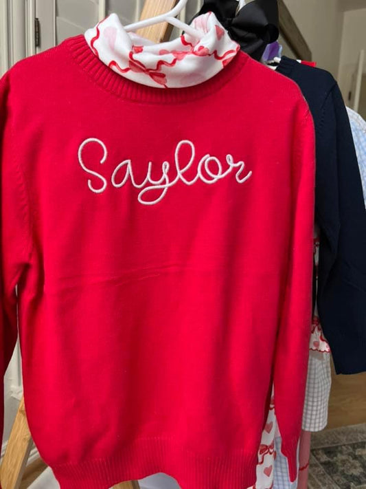 Embroidered Sweater
