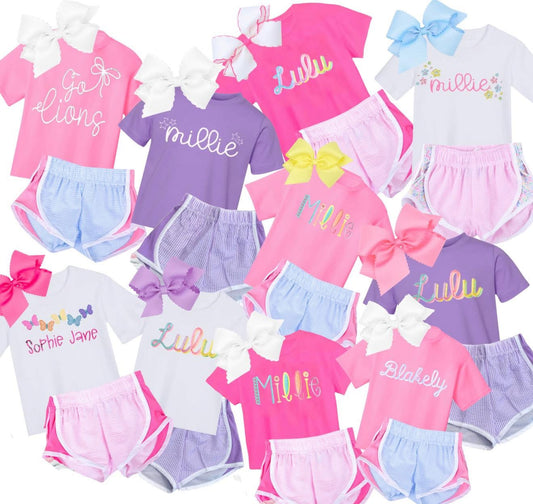 Embroidered Shorts Sets