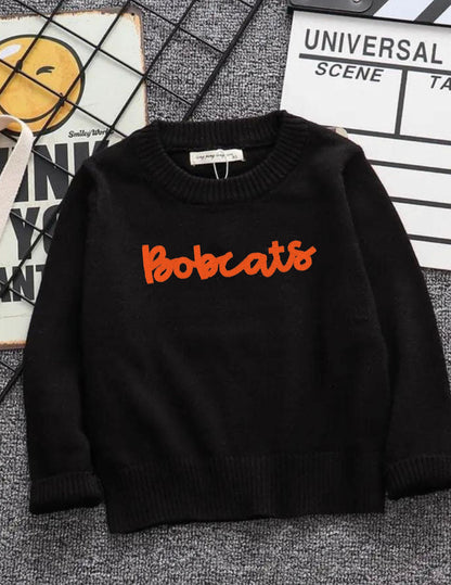 Knit embroidered sweaters