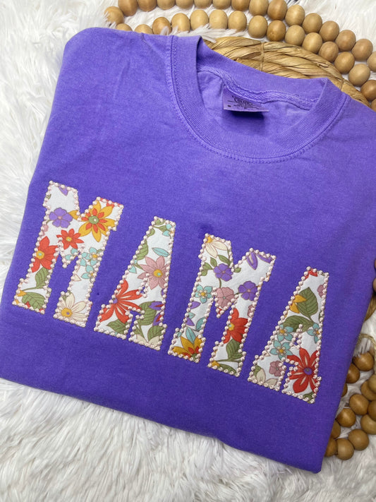 Mama spring appliqué